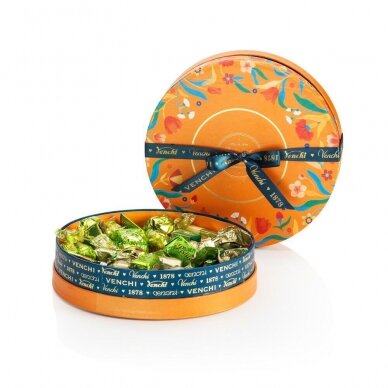 BAROQUE ORANGE GIFT BOX WITH PISTACHIO CHOCOLATES  "VENCHI" 320 G