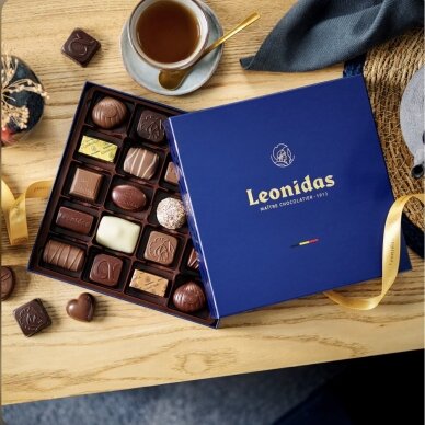 BELGIUM CHOCOLATE GIFT BOX "Milk, White & Dark Assortment" LEONIDAS" 20 PCS 4