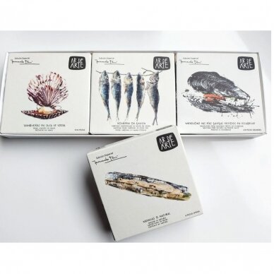 GALICIAN SEAFOOD SET Fernanondo dei Rei Collection "Ar de Arte" 4 PCS