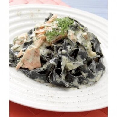 DELICIOUS TAGLIATELE WITH CUTTLEFISH INK MAMA IRENE 5