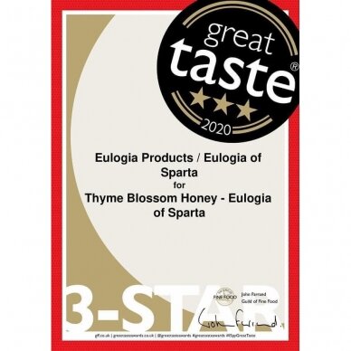 THYME BLOOSOM HONEY  "EULOGIA OF SPARTA" 298 G 3