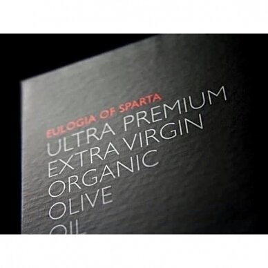 ULTRA PREMIUM ORGANIC OLIVE OIL-LIMITED RESERVE  "EULOGIA OF SPARTA" 500 ML 6